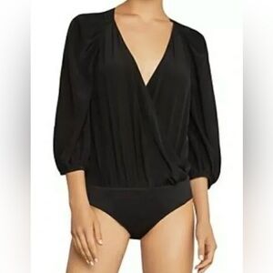 NWT BCBG MAXAZRIA faux wrap bodysuit